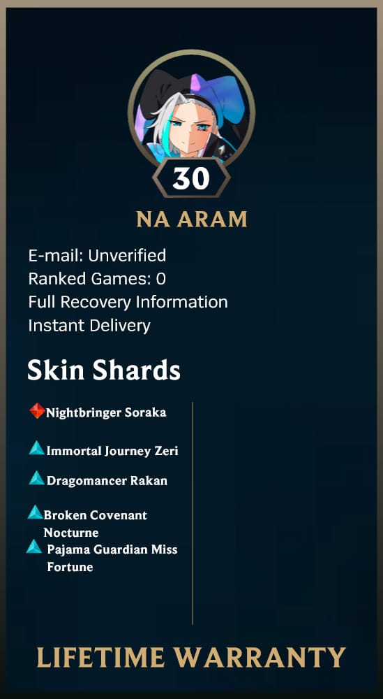 Immortal Journey Zeri | Handleveled LOL Accounts | NA ARAM - Image 2