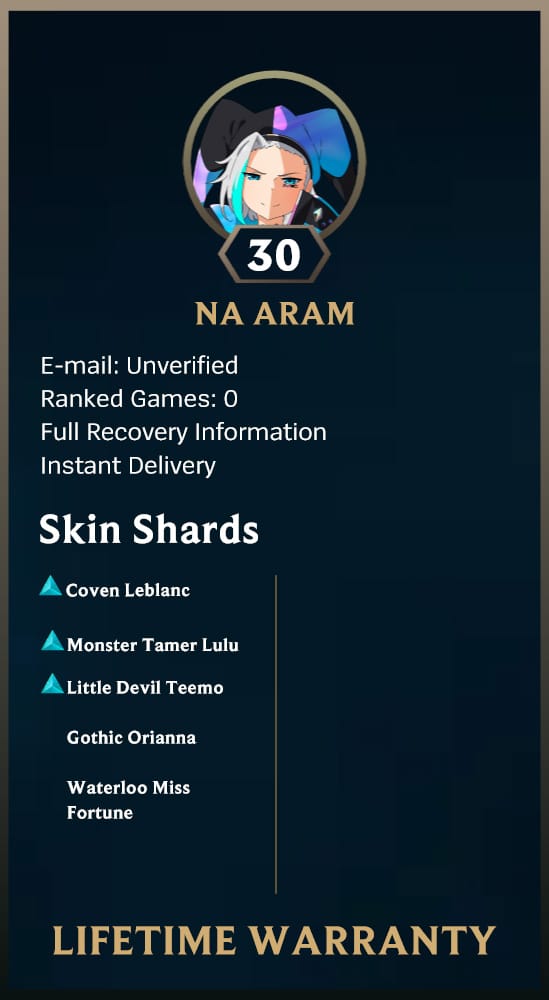 Coven Leblanc | Handleveled LOL Accounts | NA ARAM - Image 2