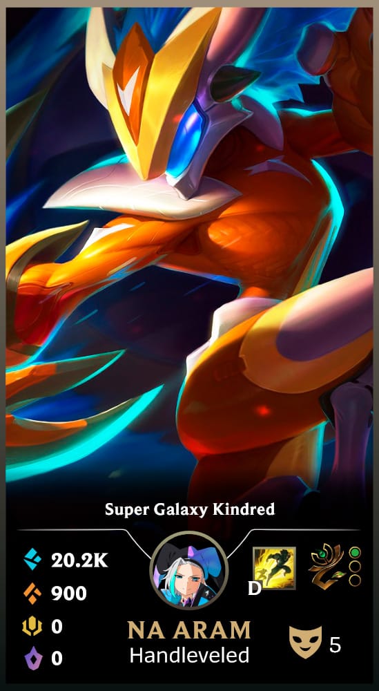 Super Galaxy Kindred | Handleveled LOL Accounts | NA ARAM