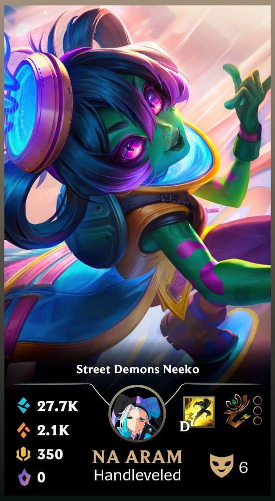 Street Demons Neeko | Handleveled LOL Accounts | NA ARAM
