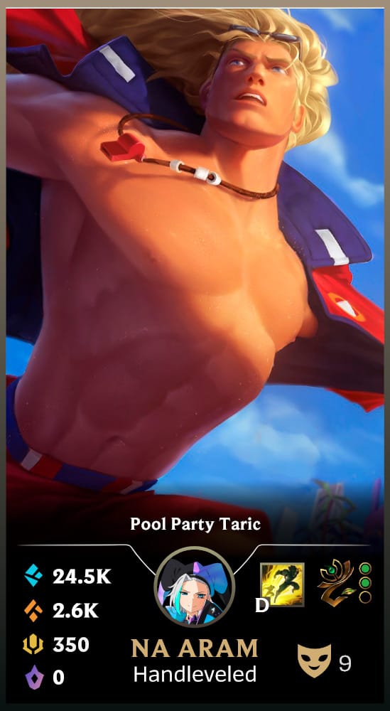 Pool Party Taric | Handleveled LOL Accounts | NA ARAM